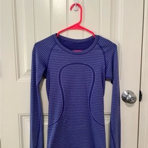 lululemon long sleeve swiftly tech- periwinkle